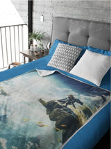 Zelda Sherpa Deken - Sky Totk - 100 X 150 Cm - Officieel gelicentieerd product, Groen, Twin HÃ”MADICT bedden en dekens