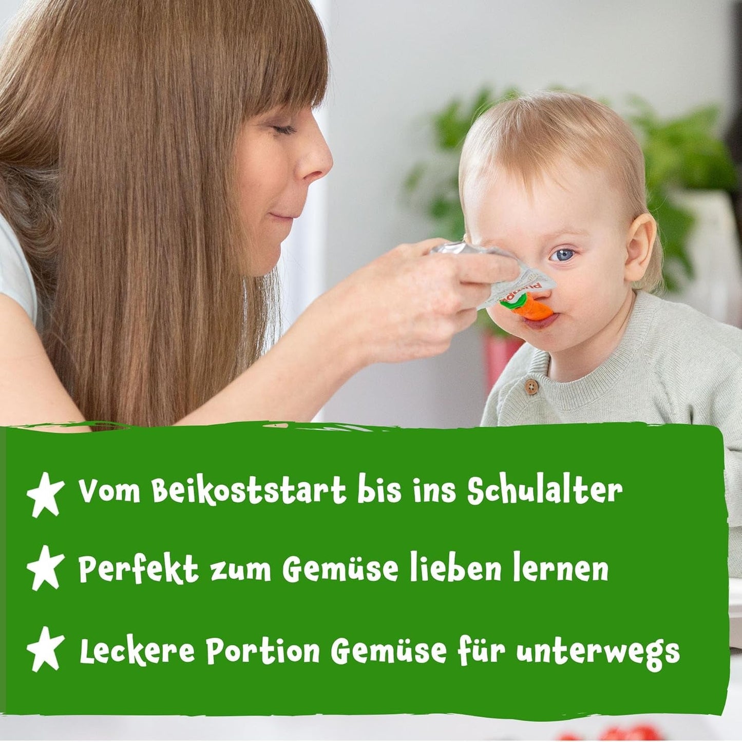 Pumpkin Organics Bio Gemüse-Getreide-Quetschie Kürbis, Birne, Apfel, Pflaume, Hafer ohne Zuckerzusatz¹ - ab 8 Monaten - als Snack of Beikost für unterwegs (100g)