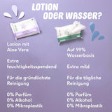 Naïf - Plasticvrije vochtige doekjes - 162 stuks (3 pakjes van elk 54 doekjes) - Verzorging voor babybilletjes, lichaam en gezicht - 99% water - 0% geur en alcohol