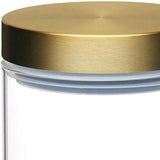 MasterClass Luchtdichte glazen voedselbewaarpot met messing deksel, 700 ml (1,25 pt) Voedselbewaardozen Naty Shop
