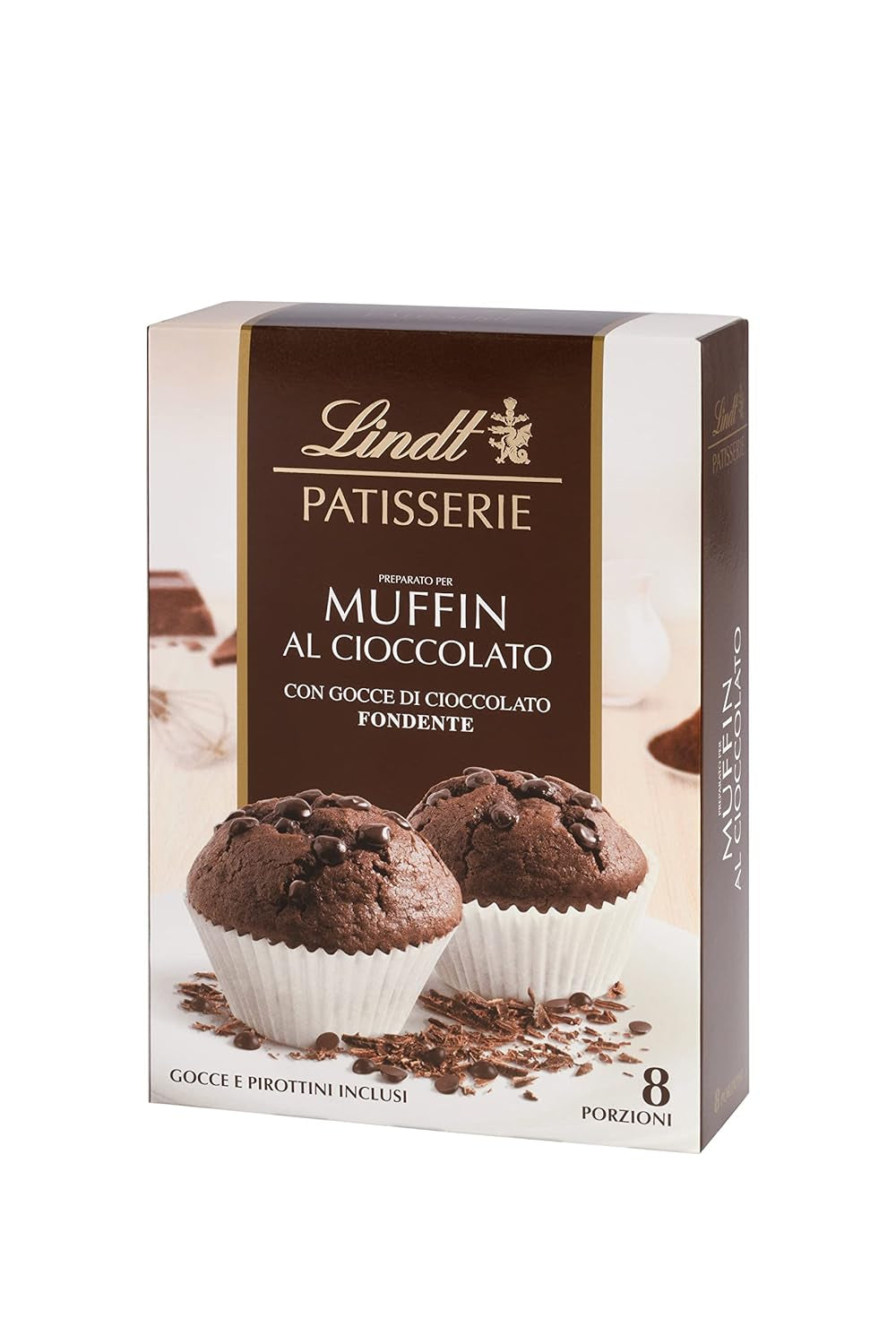 Lindt & Sprüngli Feines Backen Kuchenmischung, Backmischung, 8 Portionen, Lactosefrei, 400 G Mix voor bakken en koken Naty Shop Muffins