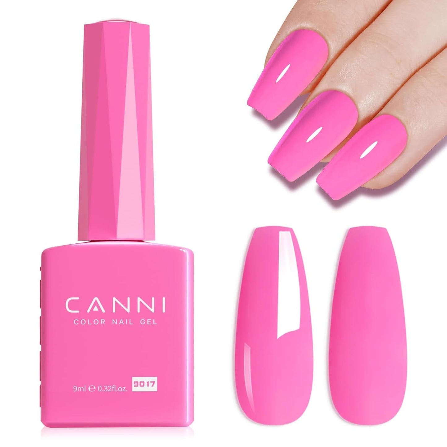 CANNI gel nagellak, semi-permanent, donkerpaars, nagellak, UV-gel, losweken, manicure