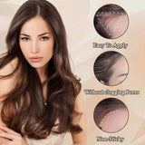 2 stuks donkerbruin haarlijnpoeder, haarlijnpoeder, haarlijnconcealer, haarkleurpotloden met kam, grijs haarafdekkingshulpmiddel voor dames en heren (40 g, donkerbruin) Naty Shop haarverf