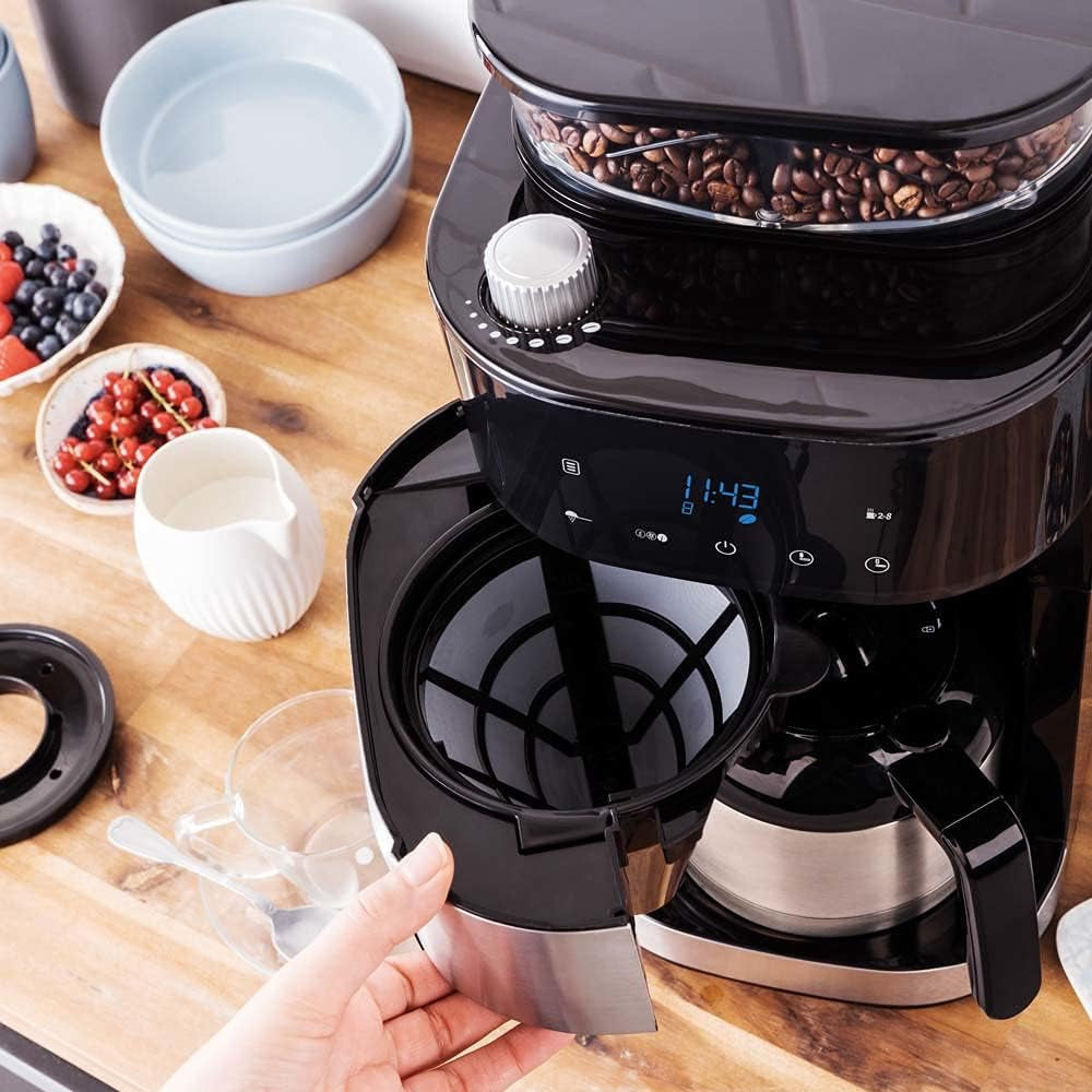 GASTROBACK Grind & Brew Pro thermische espressomachine, zilver, zwart
