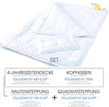 Aqua-Textil Soft Touch Set voor kinderen Dekbed 100 X 135 Cm 250G en 350G met kussen 40 X 60 Cm 150G Dekbed 4 seizoenen Klimaatbeheersing Oeko-Tex Dekbedden en dekbedden Naty Shop