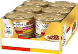 Gourmet Gold Fijne Samenstelling kattennatvoer met rundvlees en kip, verpakking van 12 (12 x 85 g)