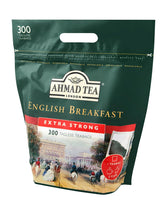 Ahmad Tea - Engels ontbijt - Zwarte ontbijtthee - Assam & Ceylon thee - Bandloze Engelse theezakjes met 2 g thee per portie - Groot pakket van 300 theezakjes (2 stuks)
