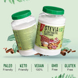 Stevia + Erythritol 1:3 Süßstoff | 1G = 3G Zucker | 100% Natürlicher Zuckerersatz - 0 Kalorien - 0 Glykämischer Index - Keto en Paleo - 0 Netto-Kohlenhydraat - Kein GVO - Castello sinds 1907 - 1 Kg Zoetstoffen Naty Shop