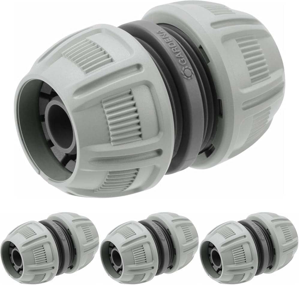 Gardena 13 mm (1/2 inch) en 15 mm (5/8 inch) Reparateur: Snelle en eenvoudige slangreparatie zonder gereedschap, Power Grip, hoge klemkracht, in doos (18232-20)