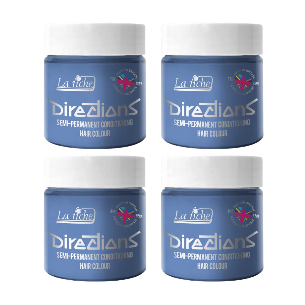 Directions semi-permanente haarkleuring 100 ml doos 4 pack (Pillarbox Red) Naty Shop Silver haarverf 100 Ml (verpakking van 4)