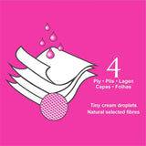 Toiletpapier Renova 4 lagen wit gedecoreerd geurend - 12 rollen rol Blanco Decorado Perfumado
