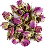 100g premium eetbare rozenknoppen - gedroogde infusie van Atlasrozenblaadjes - zoete en bloemige smaak en aroma - 100% natuurlijk, puur en zonder toevoegingen | Tazarin Ltd