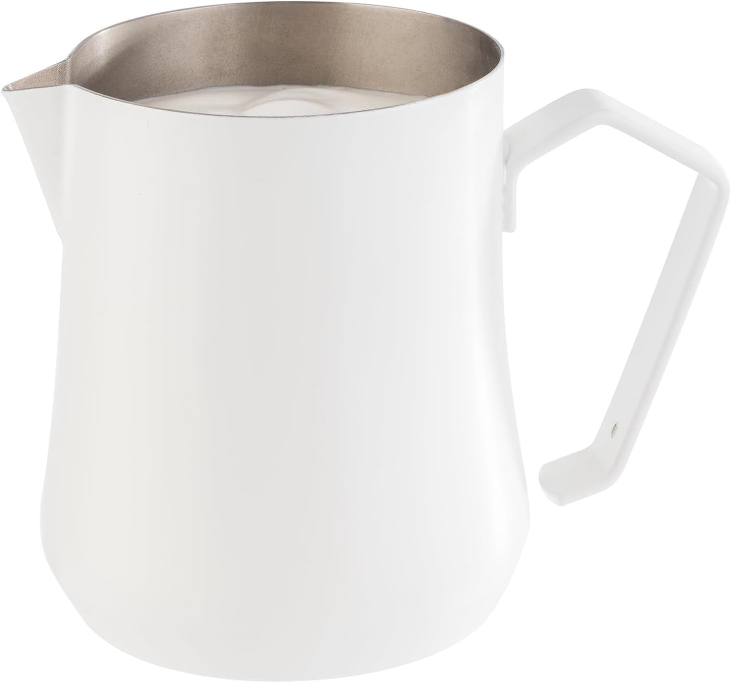 APS 10361 Universele melkbeker, RVS, elektrostatisch wit gelakt, 0,5 liter