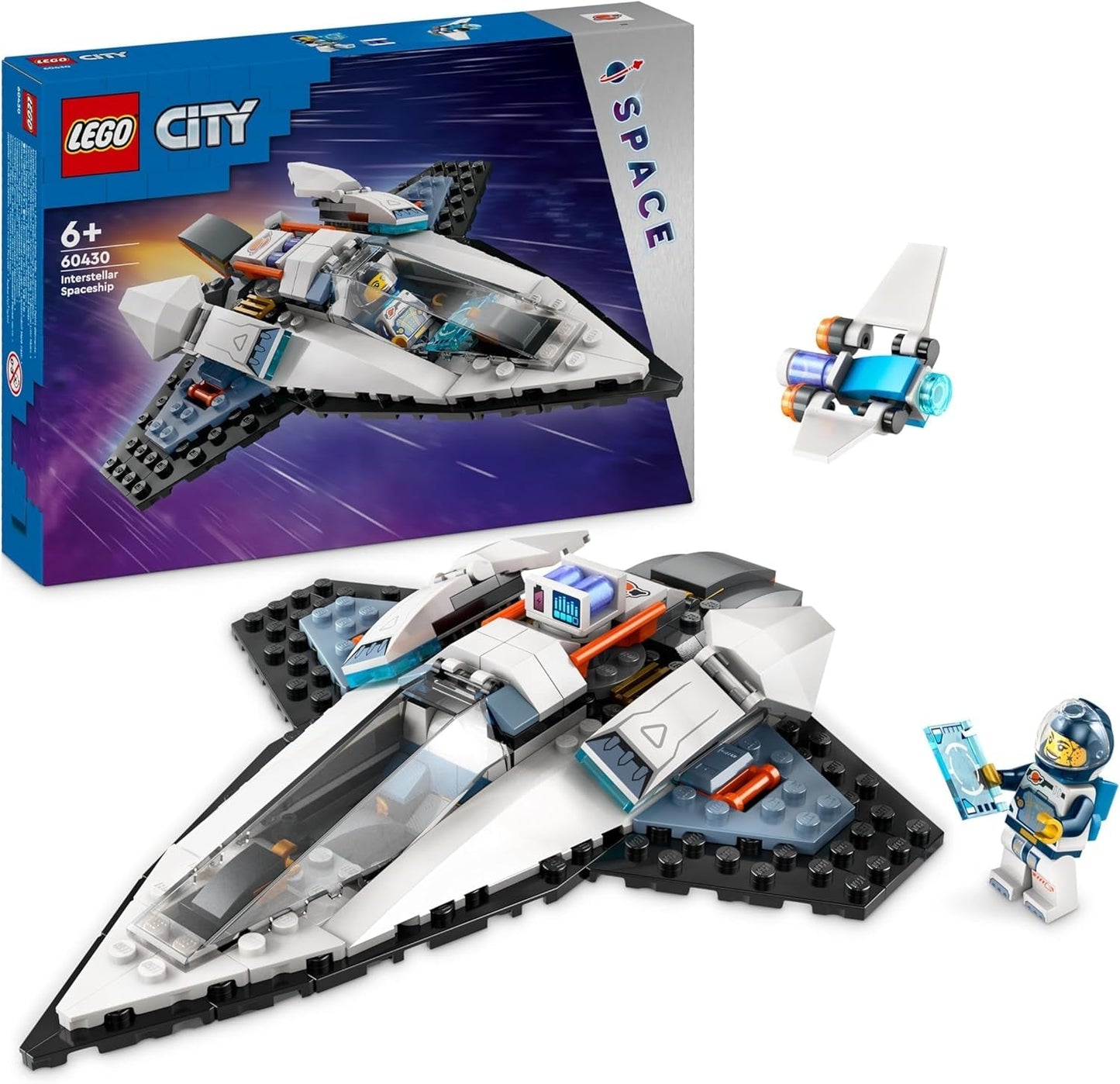 LEGO City Ruimteschip Space Shuttle Ruimtespeelgoed voor kinderen Bouwstenen Jongens en meisjes 6+ Astronaut-figurenset 60430 Bouwsets Bekijk de LEGO-Store Single