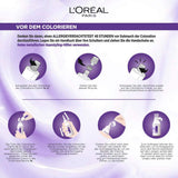 L'Oréal Paris Permanente haarverf met ultrakoel kleurresultaat, 100% dekking van grijs haar, set met kleuring, shampoo en verzorgende crème, Excellence Cool Creme, No. 7.11 Ultracool middenblond (Blond) Naty Shop haarverf