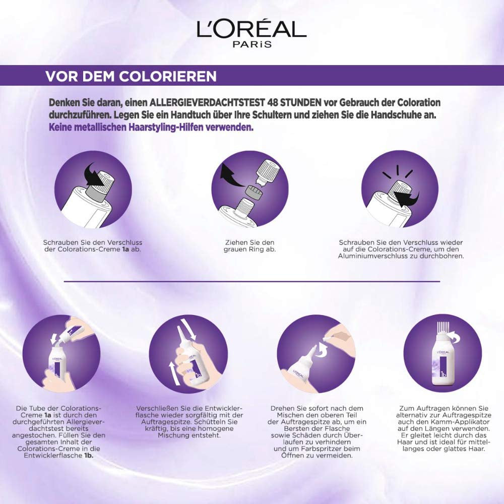L'Oréal Paris Permanente haarverf met ultrakoel kleurresultaat, 100% dekking van grijs haar, set met kleuring, shampoo en verzorgende crème, Excellence Cool Creme, No. 7.11 Ultracool middenblond (Blond) Naty Shop haarverf