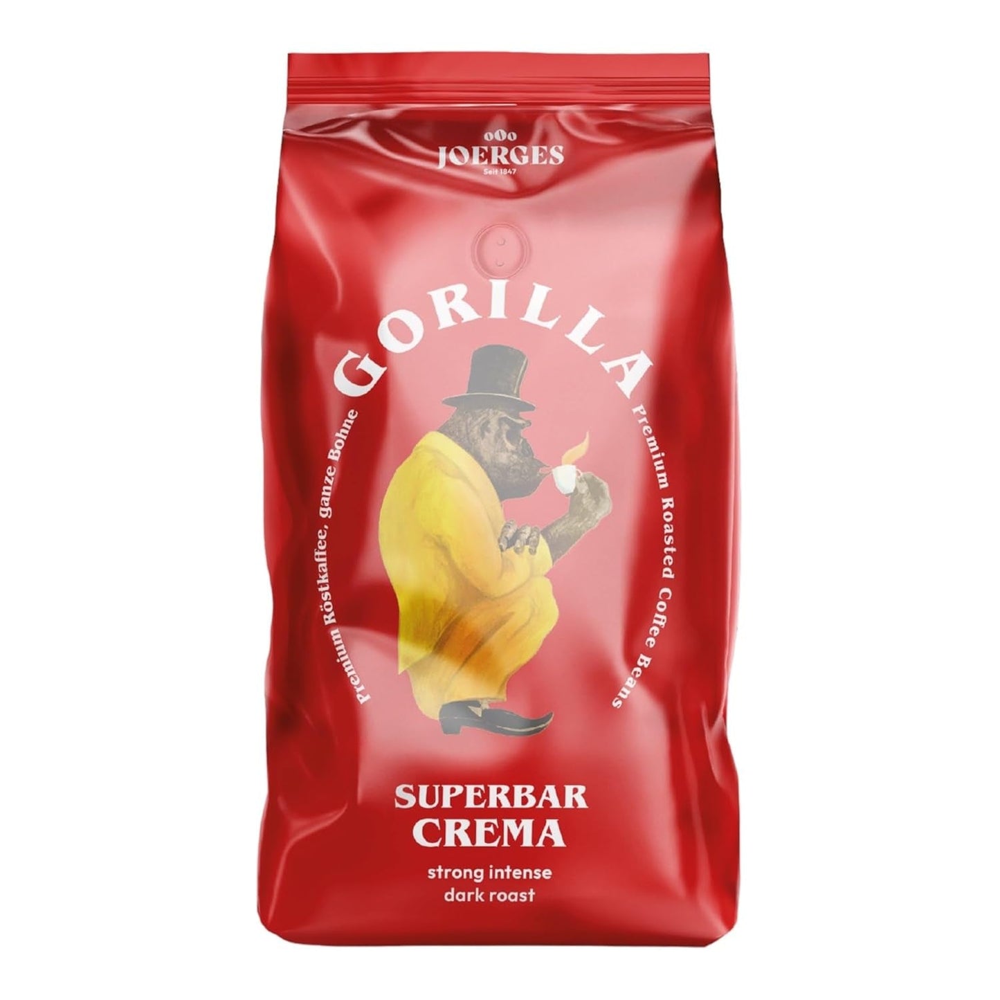 Gorilla Espresso Super Reep Crème 12 x 1kg, koffiebonen