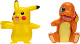 Pokémon PKW3586 - Battle Figure Pack - Pikachu en Schiggy Officiële gedetailleerde figuren, elk 5 cm Actiefiguren Naty Shop Pikachu en Glumanda