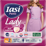 LADY Broek 48 Wegwerpbroekje voor urine-incontinentie Absorptievermogen Grote maat S voor dames 48 stuks