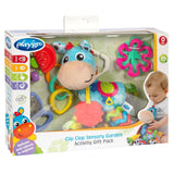 Playgro Clip Clop Sensory Garden Activity Gift Pack - Sensory Garden Toy voor baby's vanaf 0 maanden - Interactief speelgoed met rammelaars, bijtring en kinderwagen Friend - 4 stuks