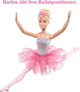 Barbie Dreamtopia magische lichtballerinapop met roze tutu en blond haar, 5 licht- en geluidseffecten, beweegbare Barbie, vanaf 3 jaar, HLC25 Naty Shop-poppen