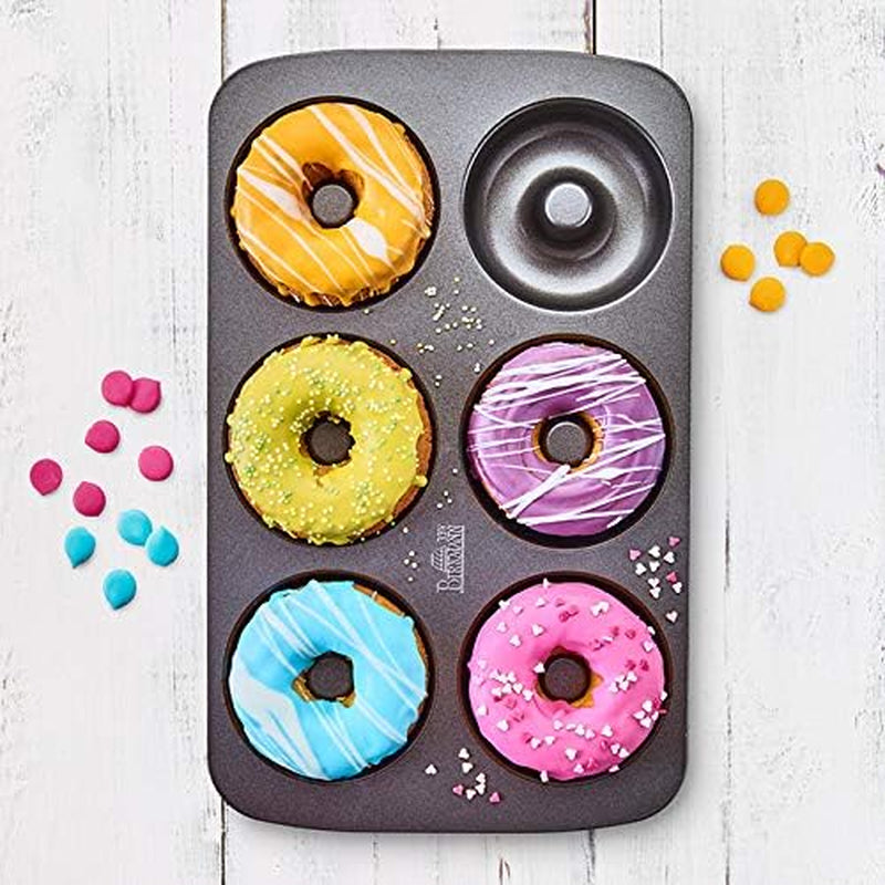 Birkmann, Easy Baking, Donutblech, Backform Für 6 Donuts, Mit Hochwertiger Antihaftbeschichtung, Ø 9 Cm, Mit Rezept, 881631 Vormen en bakplaten Naty Shop