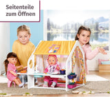 BABY born Poppenhuis, Weekendhuis met licht- en geluidsfunctie, te openen zijpanelen, gootsteen, grill en vele accessoires, 832752, Zapf Creation