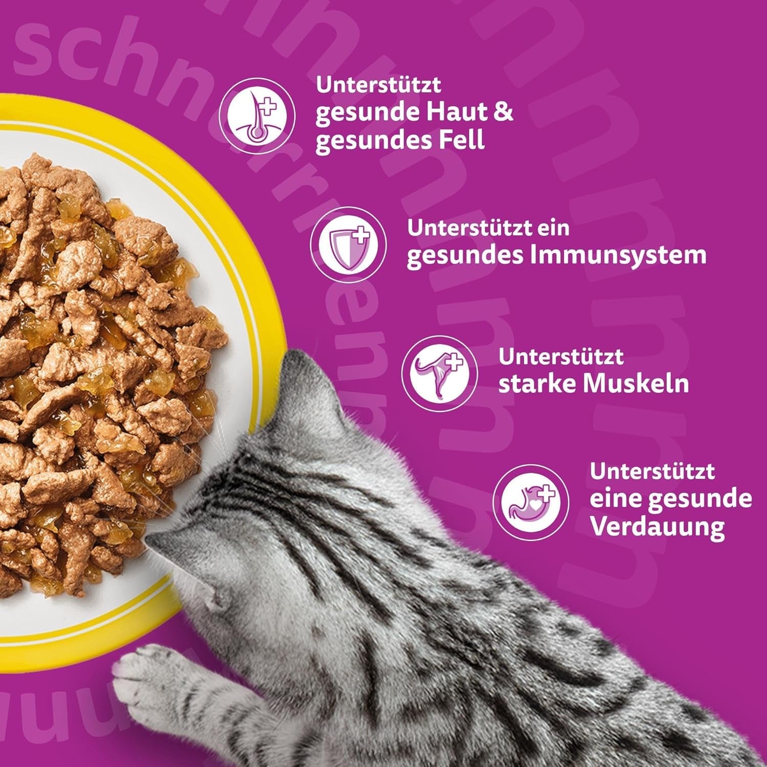 WHISKAS Natvoer voor katten in gelei 120 x 85g Selectie van gevogelte