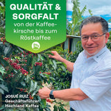 Hochland Kaffee - Holanka Crema - 250g Kaffeebohnen - Duurzame directe verkoop - Perfect voor volautomatische machines en Siebträger - Mildere aromatische smaak - Beste kwaliteit uit Peru