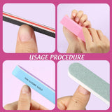 FANDAMEI 20 Stücke Buffer Für Nagel, Nagelfilen Für Gelnägel, Profi Nagelfeile 100/180, Polierfeile Fingernägel, Filen Für Gelnägel, manicure- en pedicureset