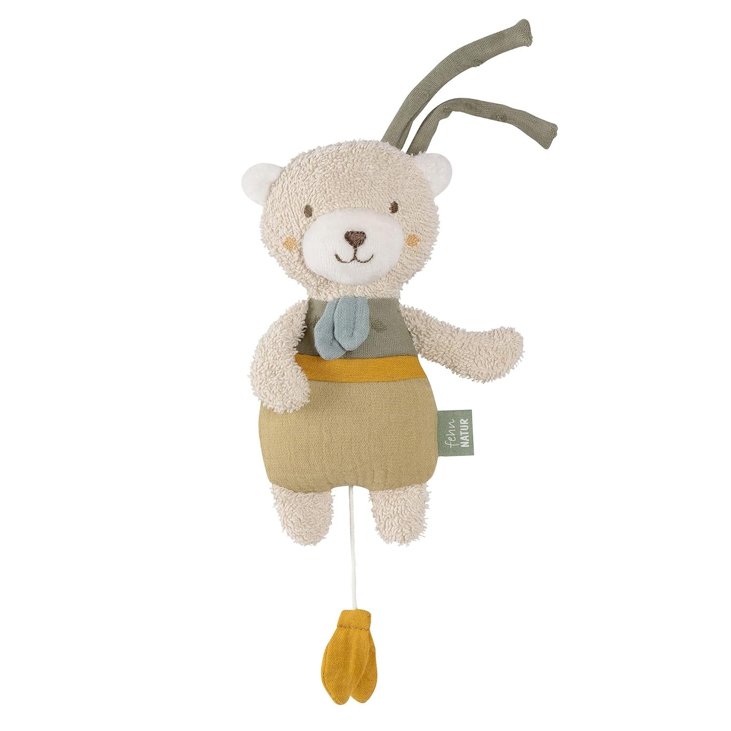 Fehn muziekdoos babyslaaphulp schaap - knuffel met opzetstuk - slaaphulpliedje "Brahms lullaby" - kinderspeelgoed voor onderweg en thuis - muzikaal speelgoed voor baby's en kinderen Bebe Naty Shop Speelgoed De aard van de beer