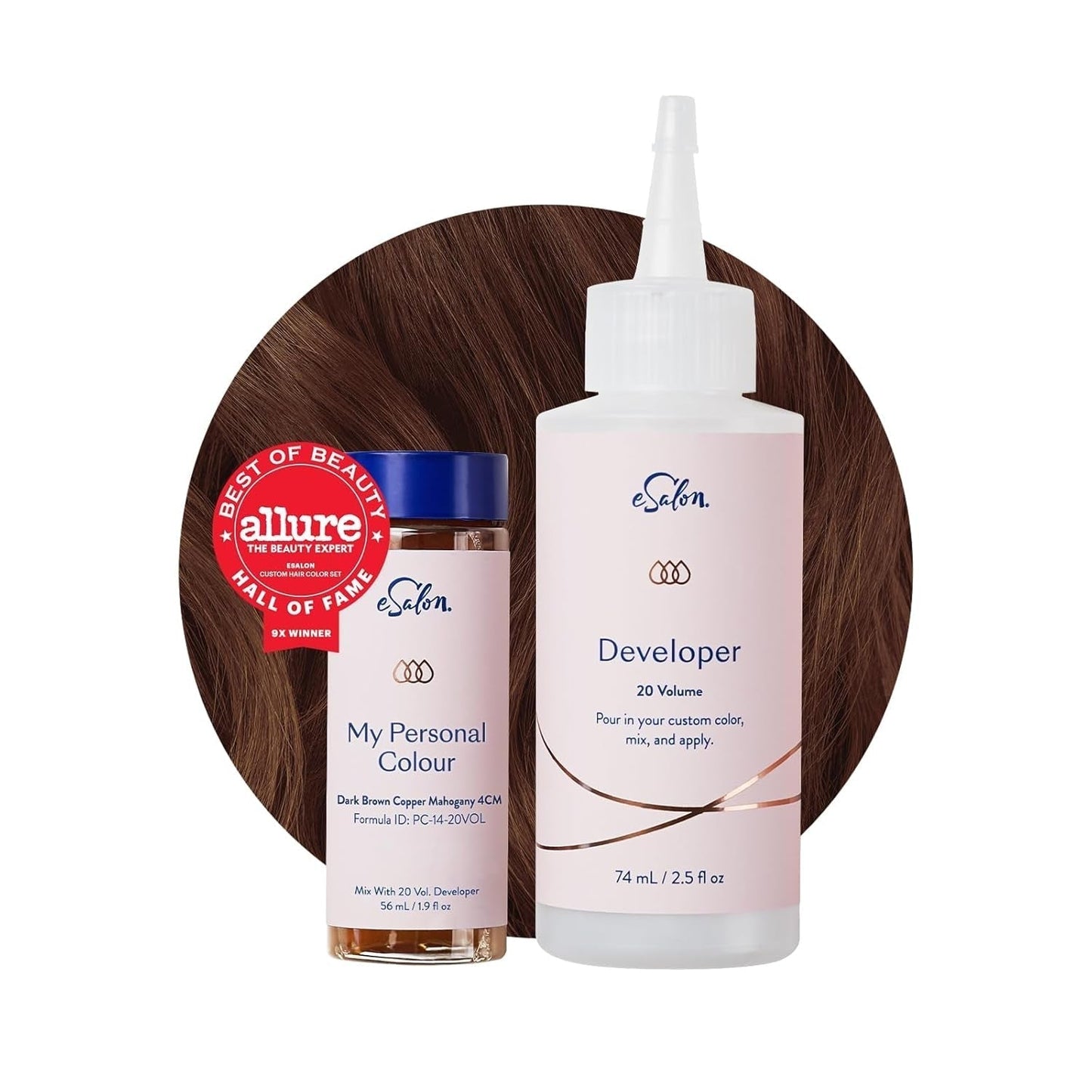 Permanente haarverfset 100% grijsdekking Thuiskleuring 0% ammoniak Haarverf Multidimensionale haarverf Professionele haarverf Naty Shop Haarverf Donkerbruin Koper Mahonie 4 cm