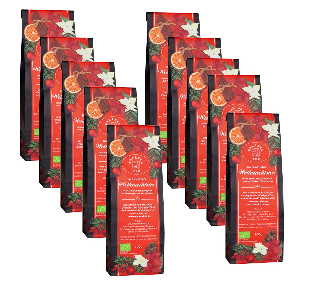 Biologische Kerstthee 10 X 100G, Paulsen Thee Fruitthee Gecontroleerd op residuen
