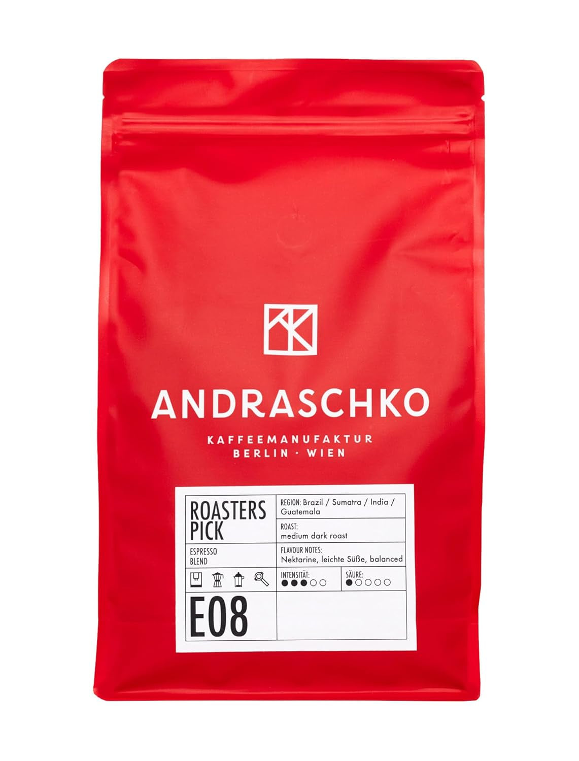 Roasters Pick Espresso Blend - 100% Arabica, ganze Bohne - vielschichtige Röstung - frisch in Berlijnse geröstet - 500g
