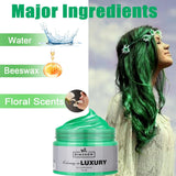 Groene tijdelijke haarwas, gekke groene tijdelijke haarspray, wasbare semi-permanente modder, eenmalige haarkleuring, instant styling haarpasta modder, natuurlijke haarkleur voor feesten, activiteiten en Halloween Naty Shop haarverf