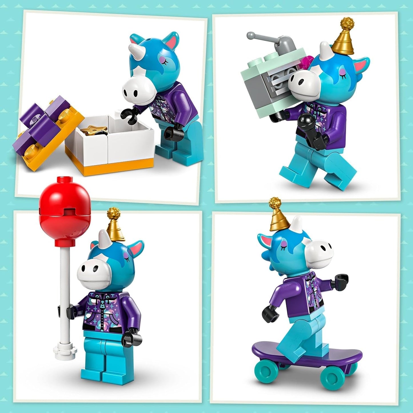 LEGO Animal Crossing Jimmy's verjaardagsfeestje Creatief speelgoed voor kinderen Videogame Paard Dierenset Cadeau voor meisjes en jongens vanaf 6 jaar 77046 Bouwsets