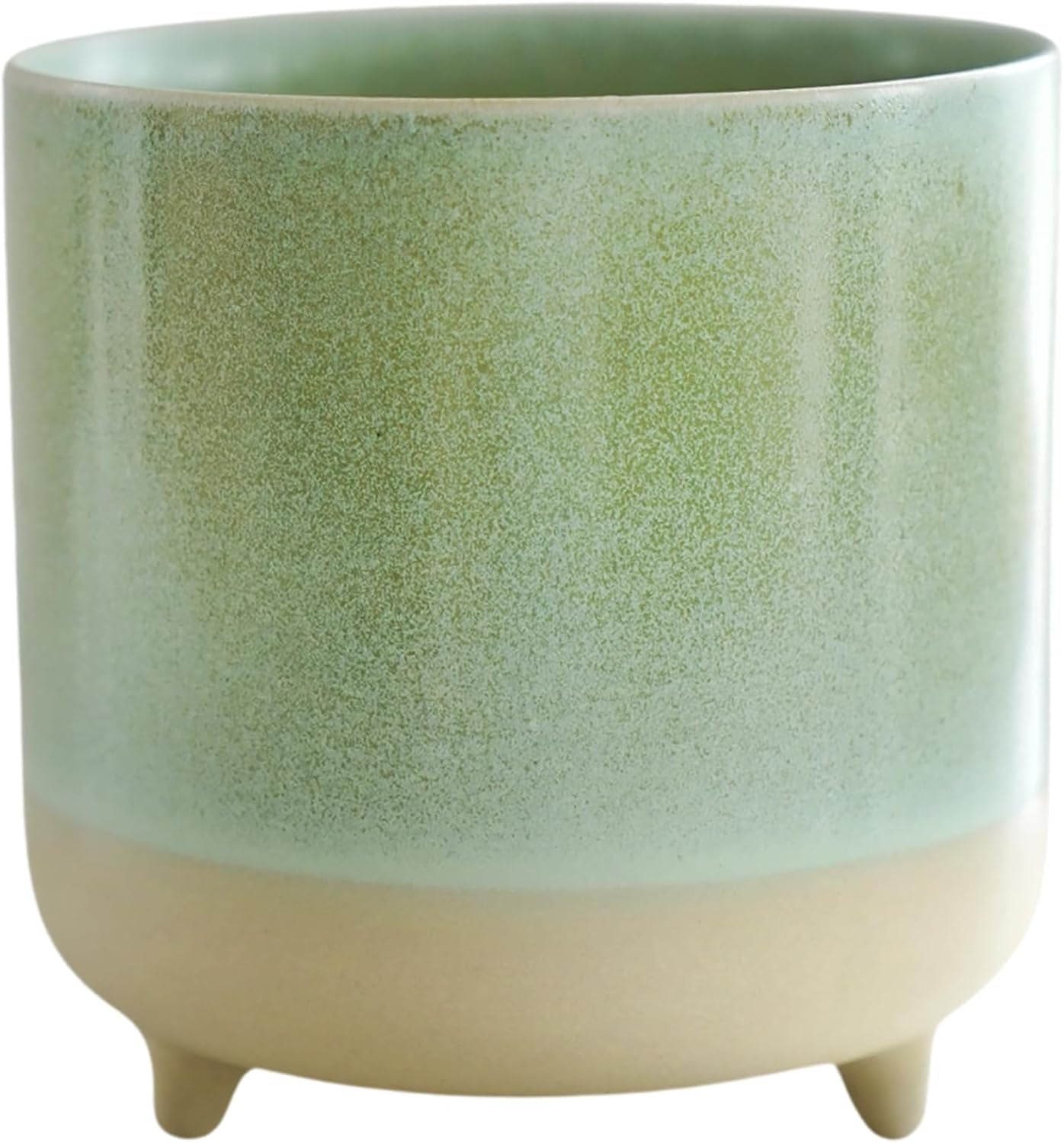 Pot, keramiek, mintgroen, mat, reactief, H 8,5 cm x D 8 cm