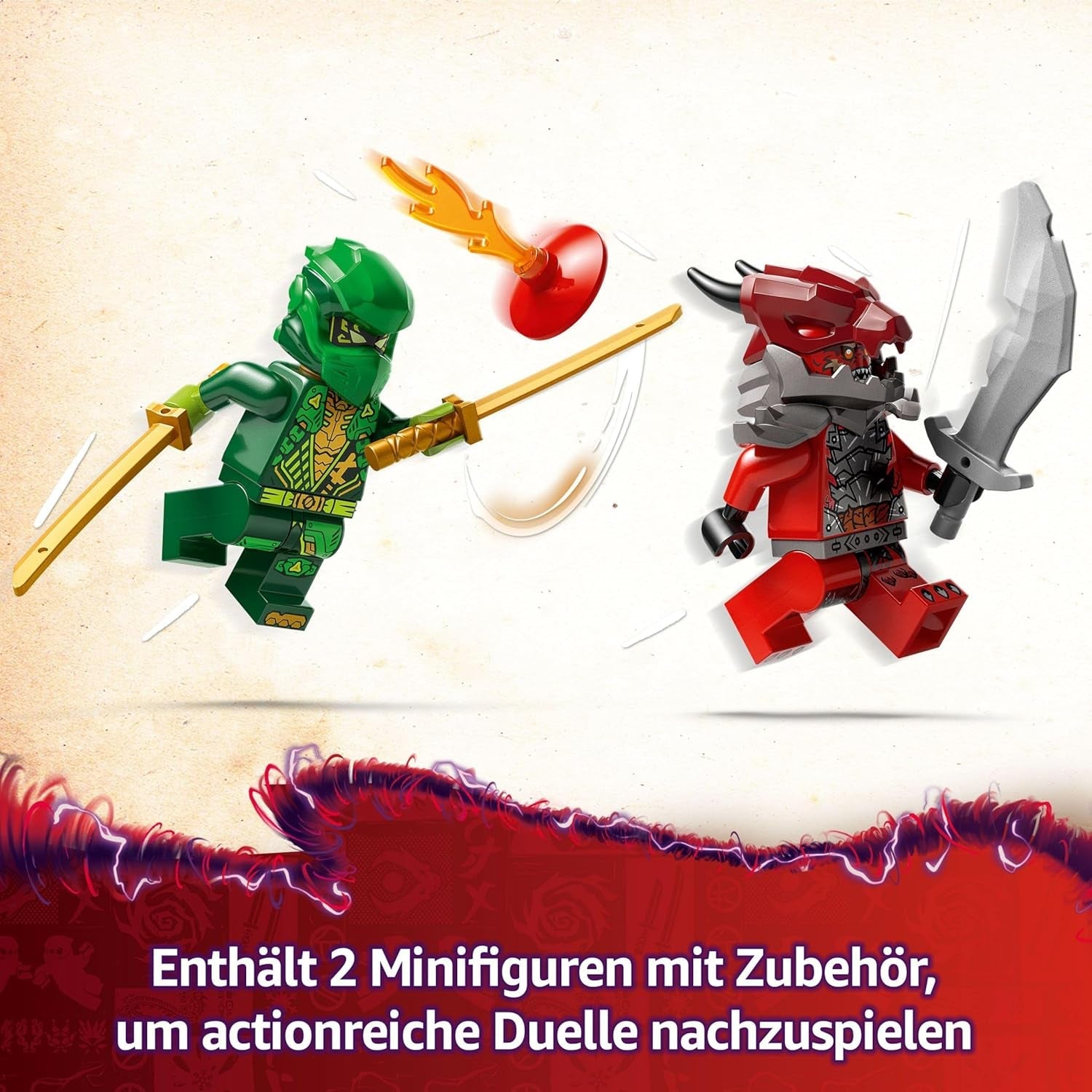 LEGO NINJAGO Lloyd's Action Speedster - Speelgoedbouwauto met 2 minifiguren voor rollenspellen, speelgoedauto bouwen voor kinderen - cadeau voor jongens en meisjes vanaf 7 jaar 71828 Bouwsets Besuche den LEGO-Store