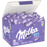 Milka Naps Alpenmelk – Mini chocoladevierkantjes van delicate alpenmelkchocolade – 1 x 1,7 kg