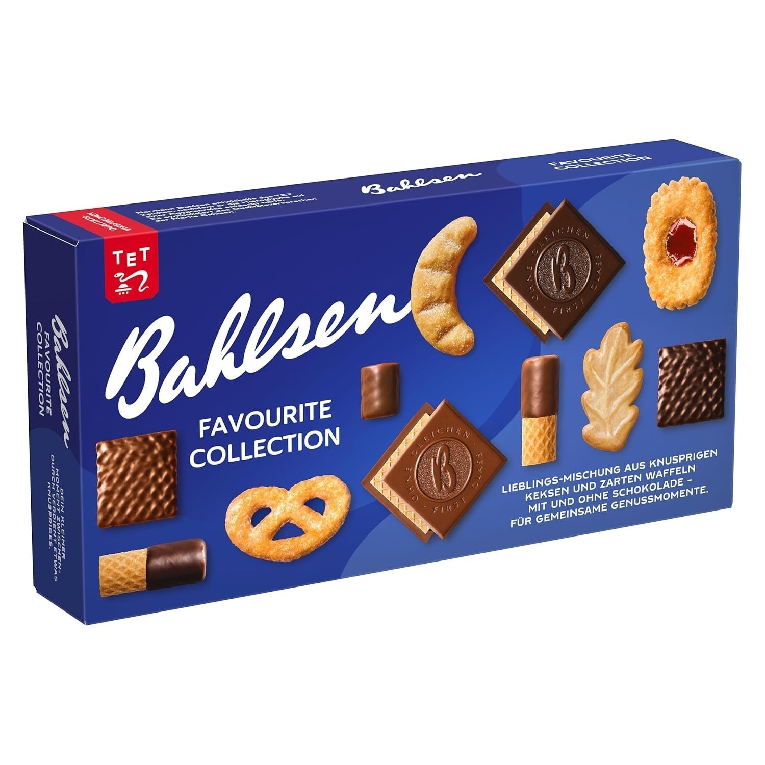 Bahlsen Favorite Collection S Pak van 6 knapperige koekjes en wafelmix pure chocolademelk (6 x 161 g / 966 g)