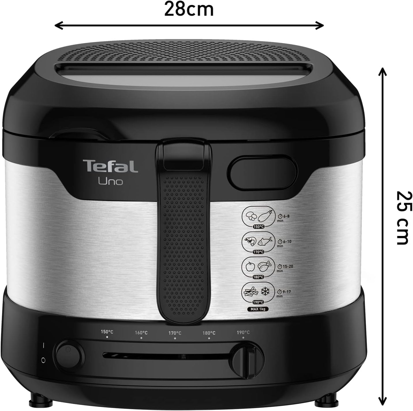 Friteuse Tefal Uno M FF215D, 1470 Watt, capaciteit: 1 kg Naty Shop Appliances