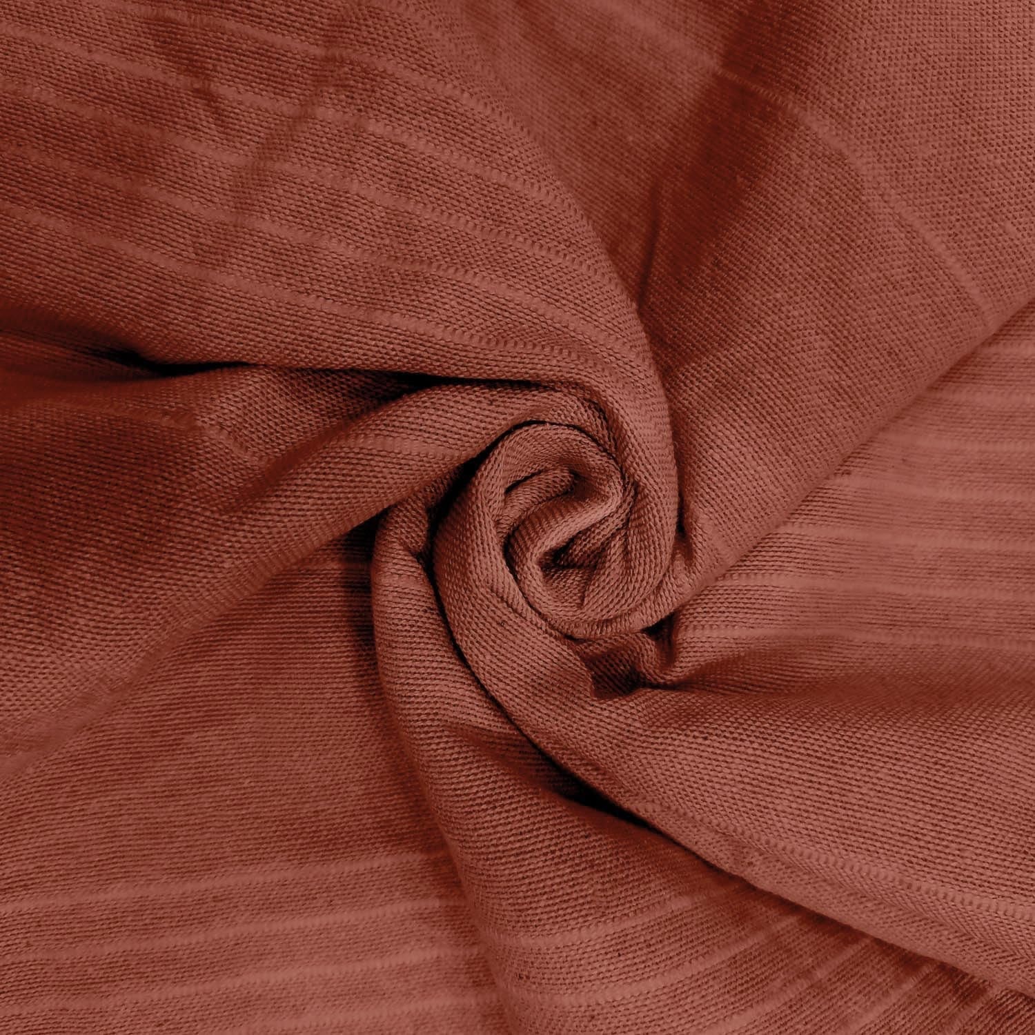 Soleil D'Ocre, Adele, sprei, banksprei, katoen, steenrood, 220 X 240 Cm Bedden en dekens Besuche den Soleil d'ocre-Store