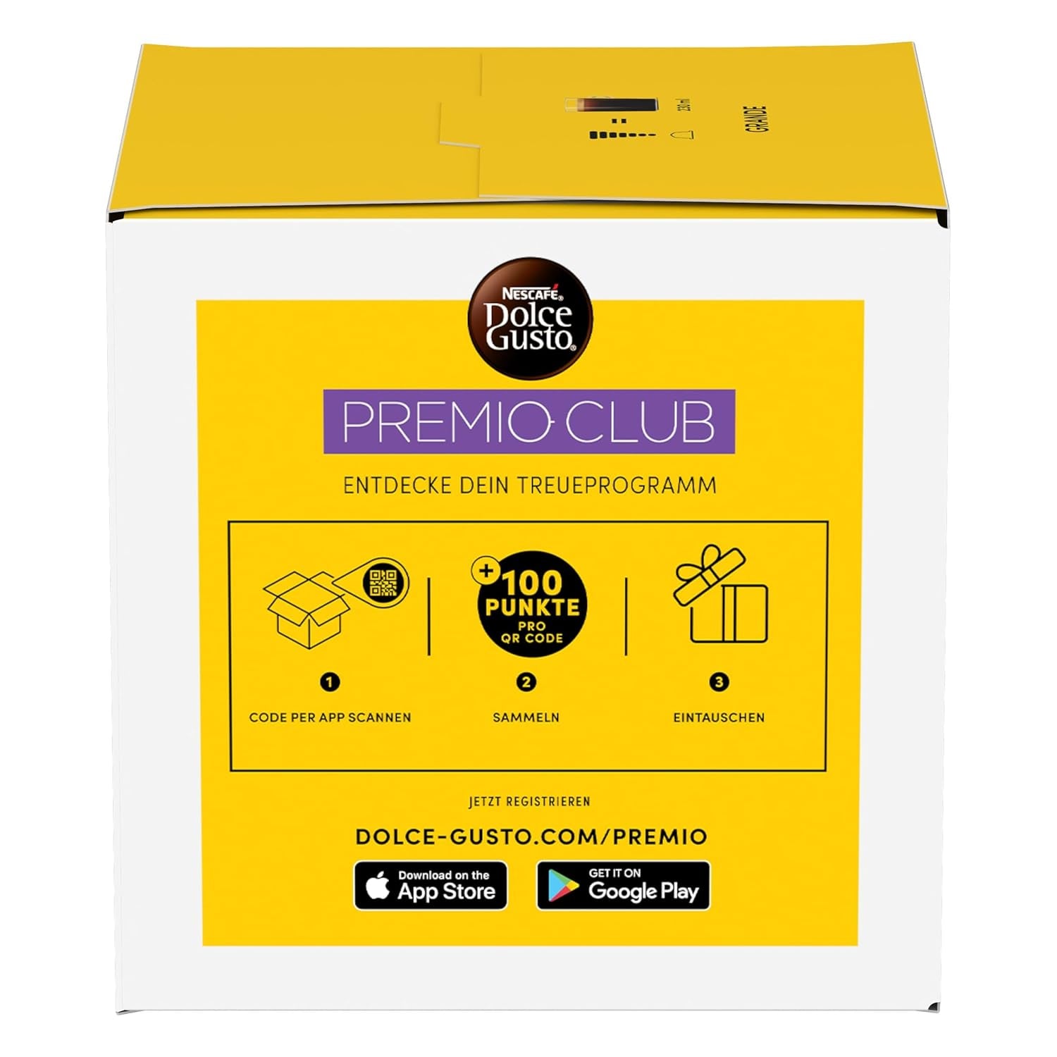 NESCAFÉ DOLCE GUSTO Grande Kaffeekapseln 3er-pakket (3 x 16 Kapseln)
