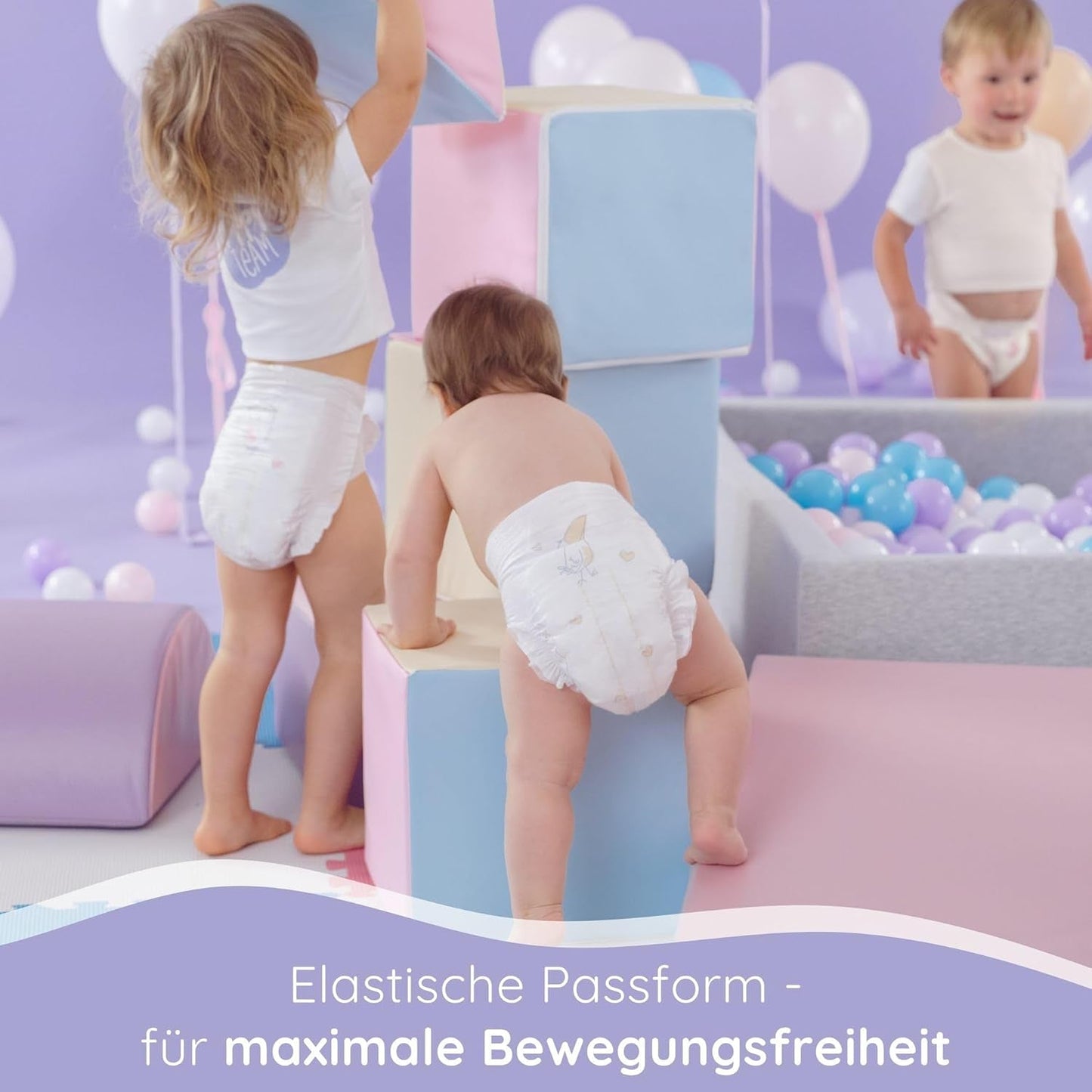 Bella Baby Happy Premium Luiers, Maat 6, Junior Extra, 15+ kg, 96 stuks, DERMATEST en OEKO-TEX Seal, Wegwerpluiers