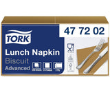 Tork 477840 Lime lunchservetten / 2-laags servetten voor kleine maaltijden of snacks / geavanceerde kwaliteit / 10 X 200 (2000) papieren servetten / 32,6 X 33 cm (L X B) / 1/4 vouw