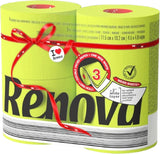 Renova toiletpapier, groen, 4 rollen