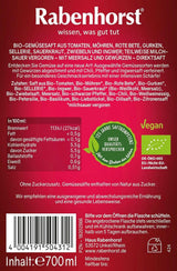 RABENHORST (6 x 700 ml) - Hoogwaardig groentesap van diverse groenten met een intens pittige smaak Alcoholvrije dranken Naty Shop