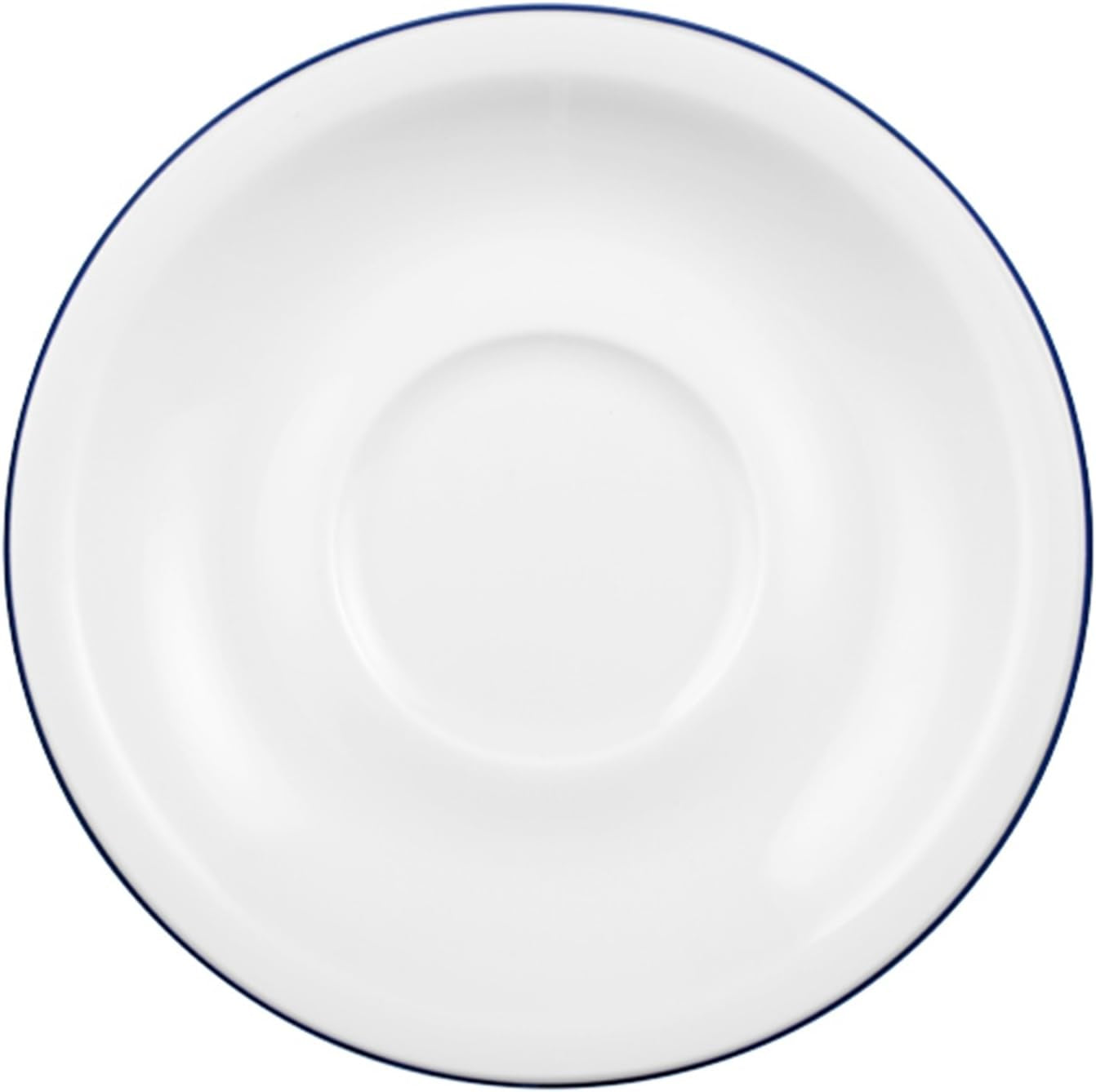 Seltmann Weiden 18-delig Koffieservies | Compact-serie, Blue Edge | De set bestaat uit 6 ontbijtborden, 6 koffiekopjes en 6 schoteltjes, blauw
