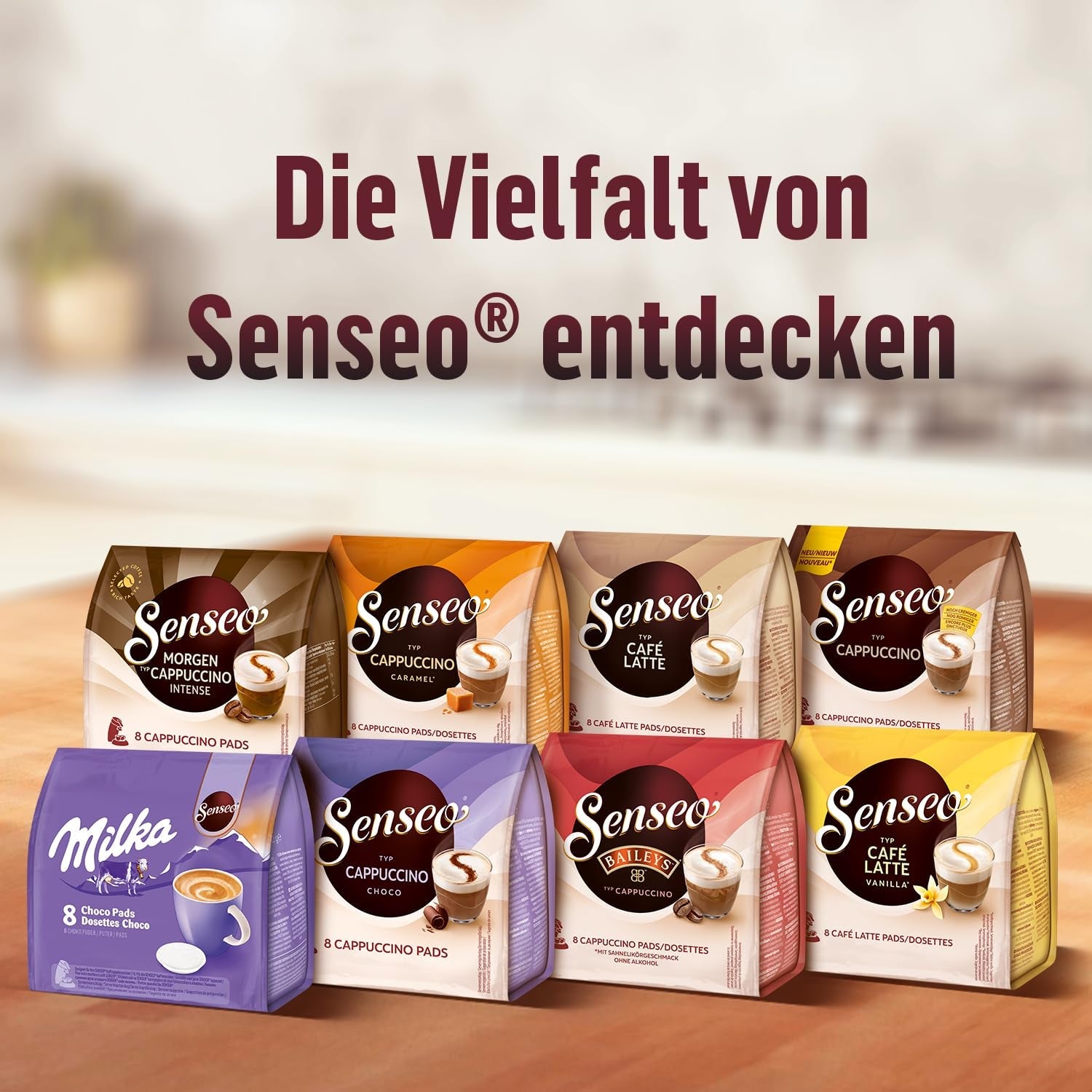 Senseo Pads Cappuccino Karamel, 5 x 8 Getränke, 40 Kaffeepads