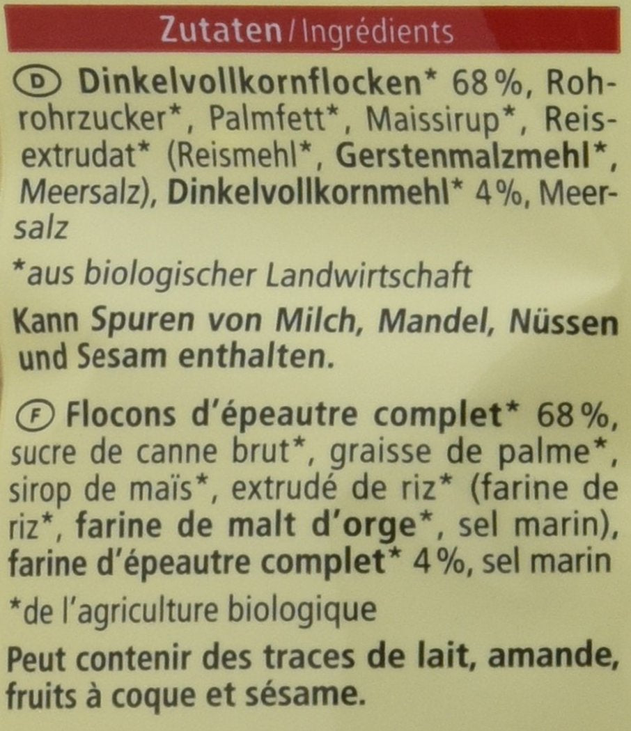 Biologische knapperige gerst, 3 stuks (3 x 750 g)
